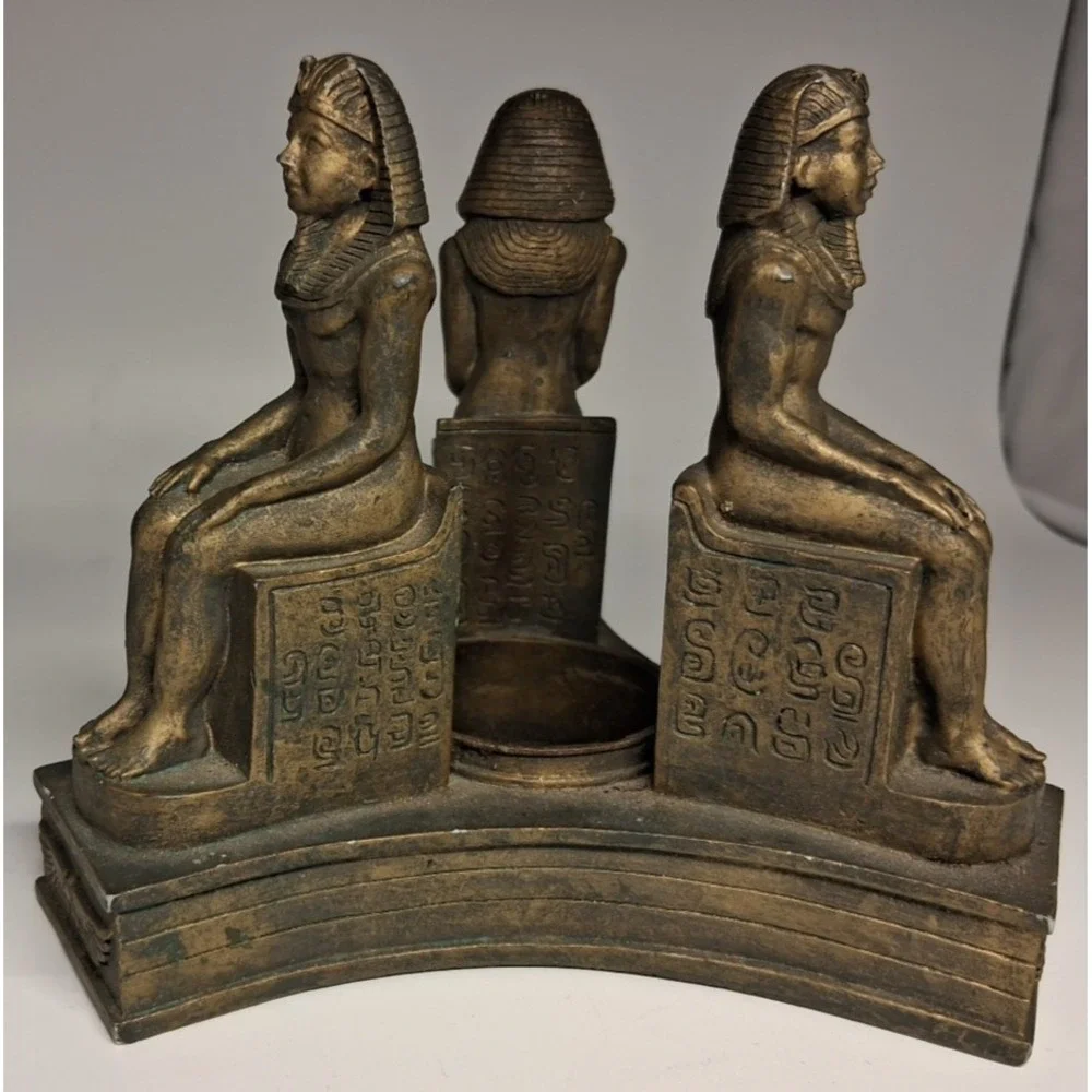 Three Egyptian Statues Candle‎ Holder
